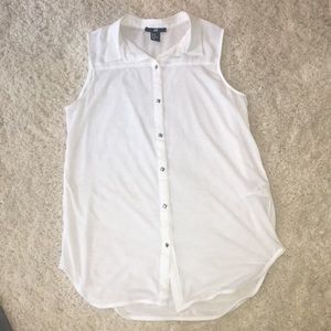 white dress tank top